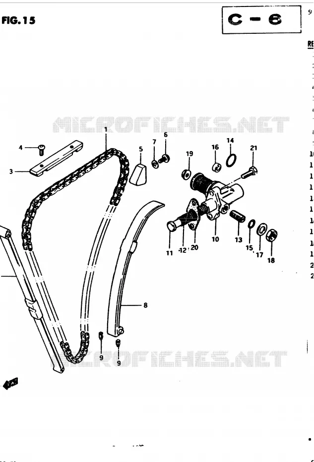 TIMING (MODELE D) Suzuki MOTO 450 GS-S 1982  GS450SZ(2/Z/D)
