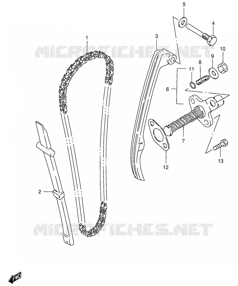 TIMING Suzuki MOTO 125 GS 1989  GS125ESK(E1)