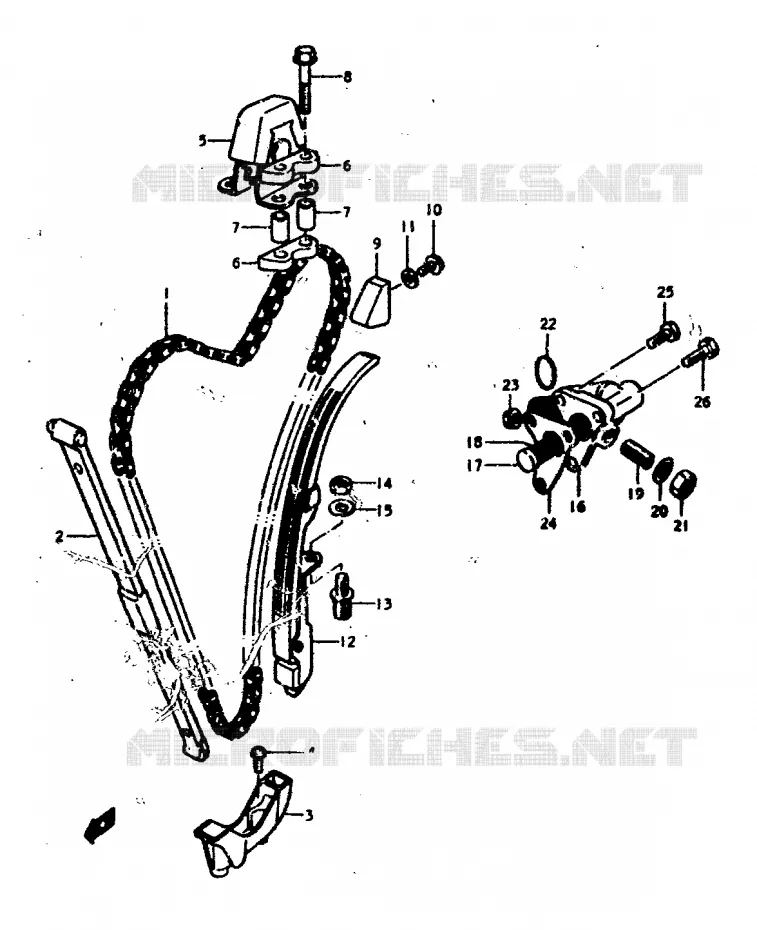 TIMING Suzuki MOTO 400 GS 1978  GS400C(C/N)