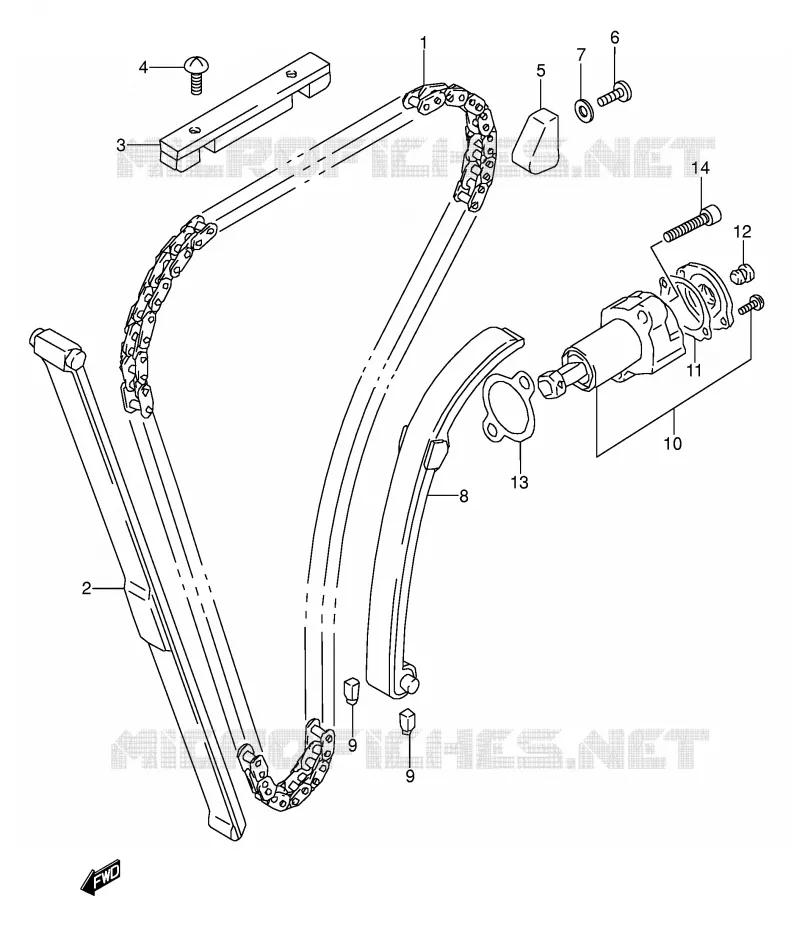 TIMING Suzuki MOTO 500 GS-E 1990  GS500EL(E2)