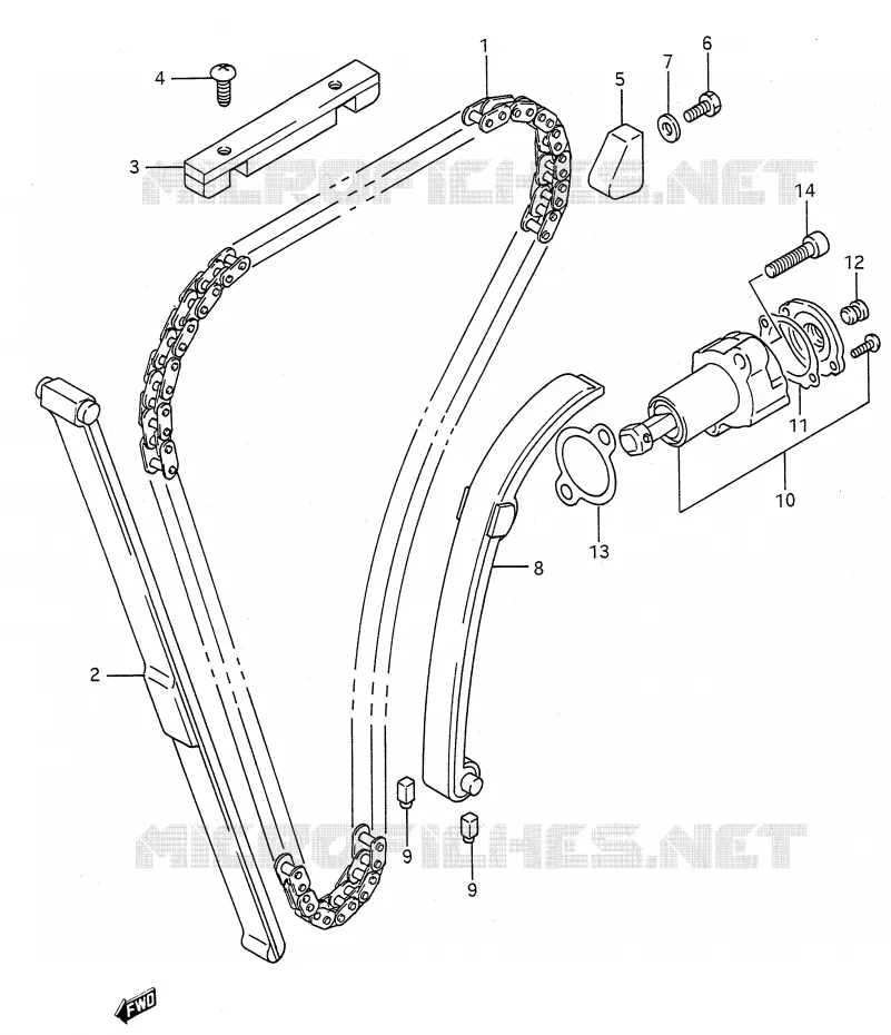 TIMING Suzuki MOTO 500 GS-E 1994  GS500ER(E28)