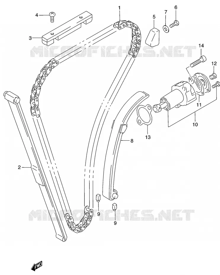 TIMING Suzuki MOTO 500 GS-E 2003  GS500K3(P19)