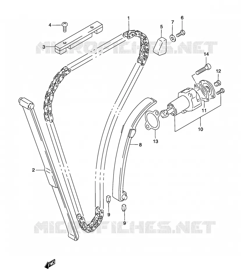 TIMING Suzuki MOTO 500 GS-E 2004  GS500UK4(P19)