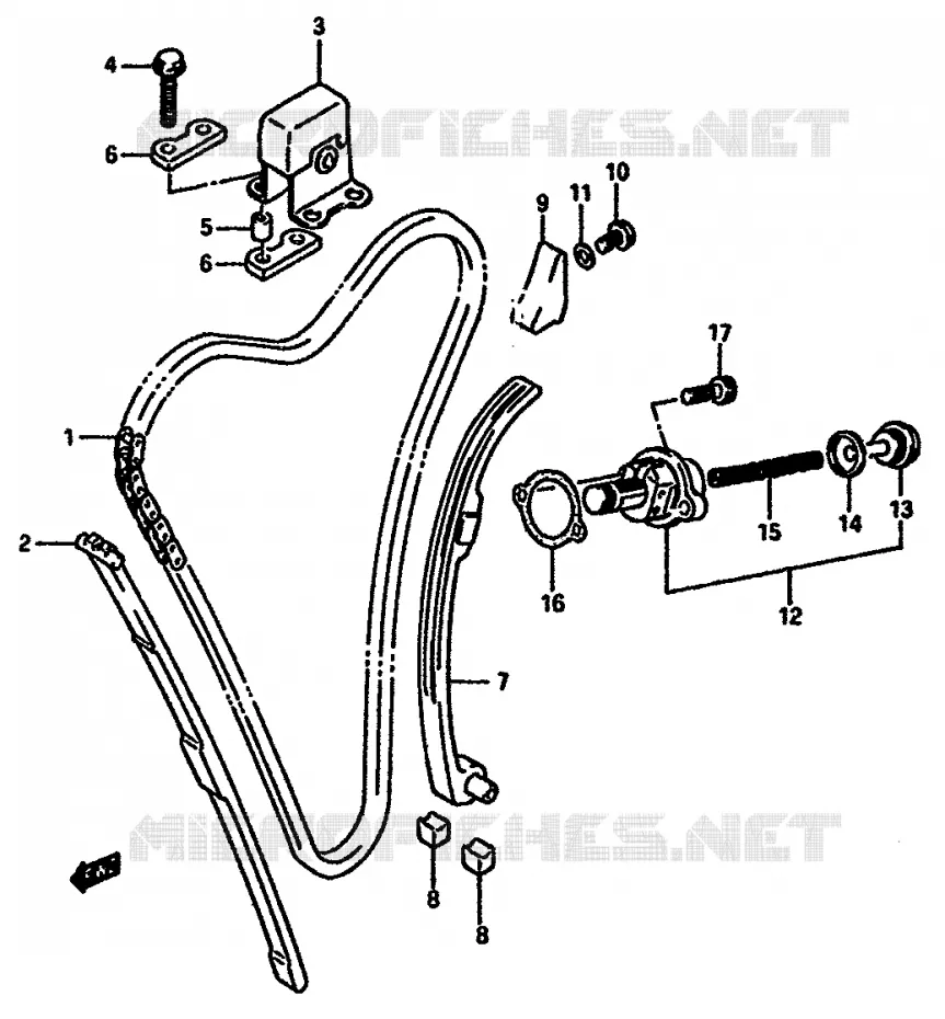 TIMING Suzuki MOTO 750 GSX-R 1985  GSX-R750F(F/G/H)