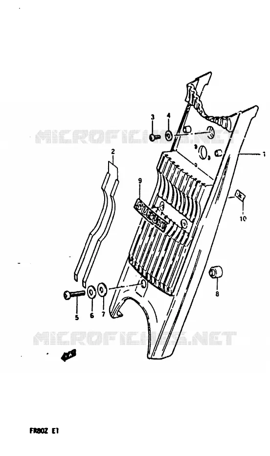 VOORVORK COVER Suzuki SCOOTER 80 FR 1982  FR80Z