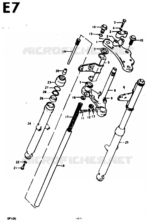 VOORVORK (E13) Suzuki MOTO 100 GP 1992  GP100UN(C/N)