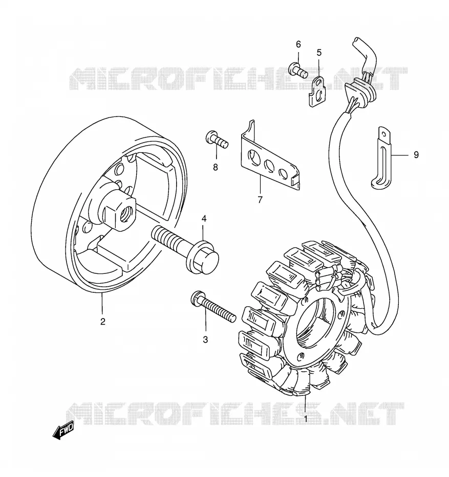 ALTERNATOR Suzuki MOTO 500 GS-E 1999  GS500EUX(E2)
