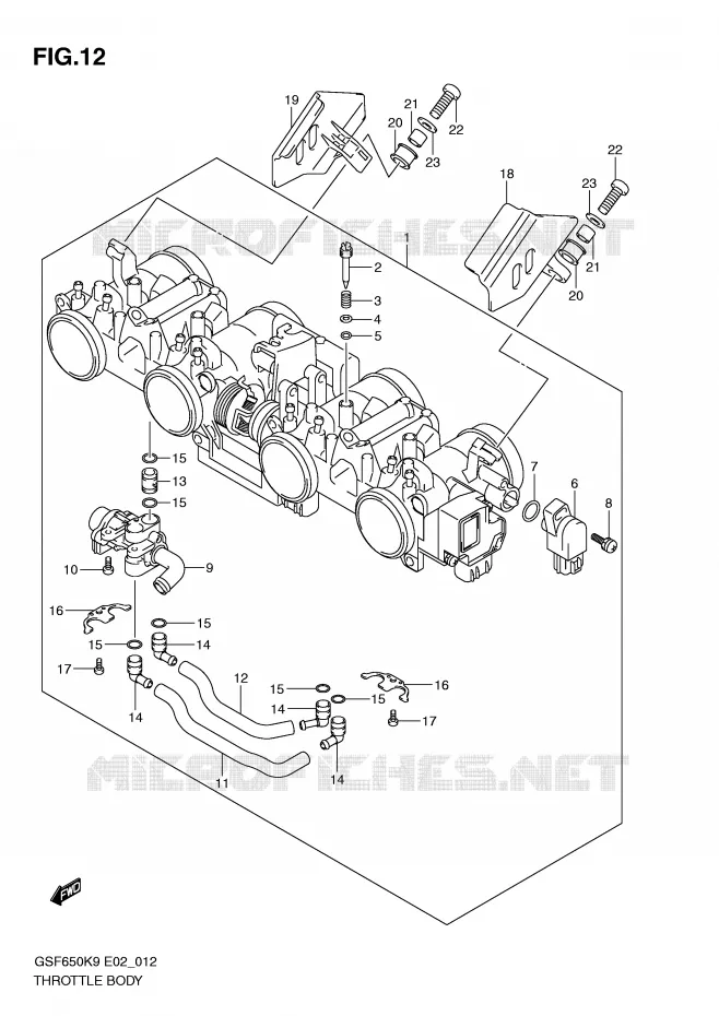 BRANDSTOFINJECTIE ASSY Suzuki MOTO 650 BANDIT 2009  GSF650UAK9(E2)