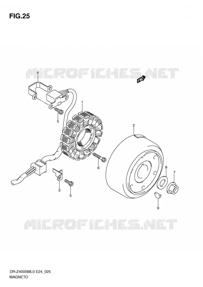 ONTSTEKING Suzuki MOTO 400 DR-Z 2010  DR-Z400SML0(E24)