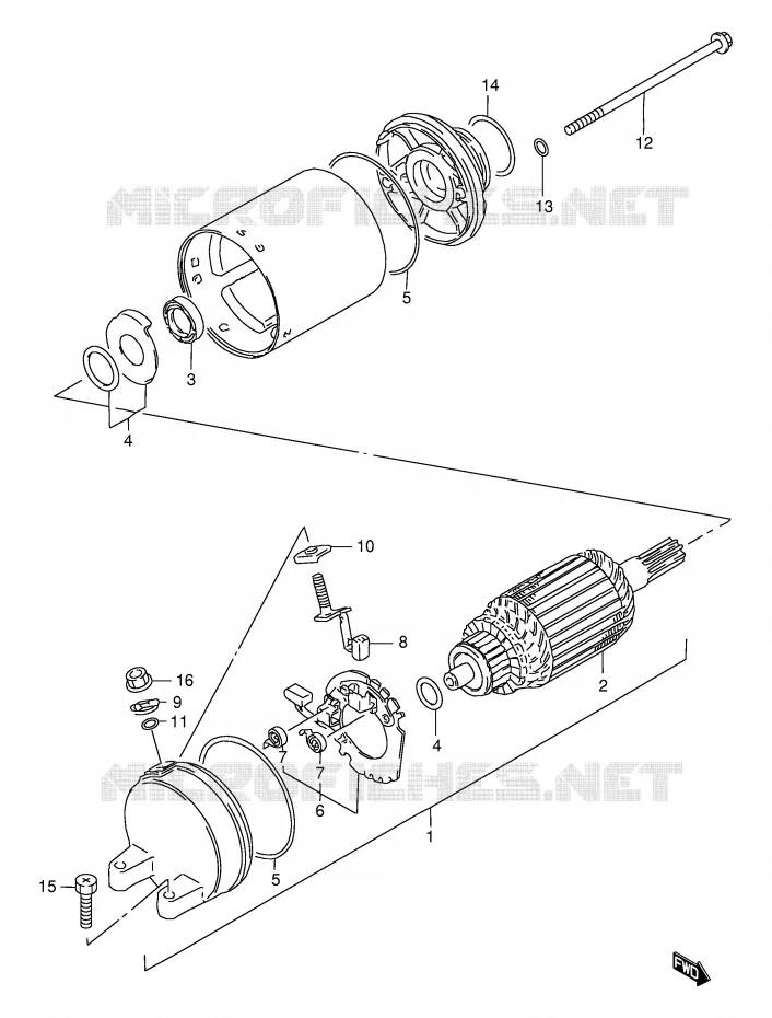 STARTMOTOR Suzuki MOTO 500 GS-E 1997  GS500EUV(E2)