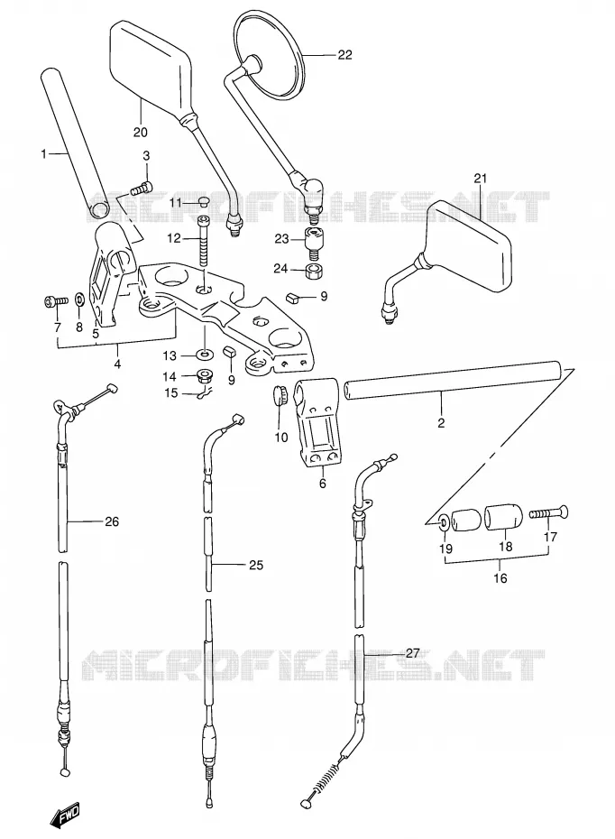 STUUR Suzuki MOTO 500 GS-E 1997  GS500EUV(E2)