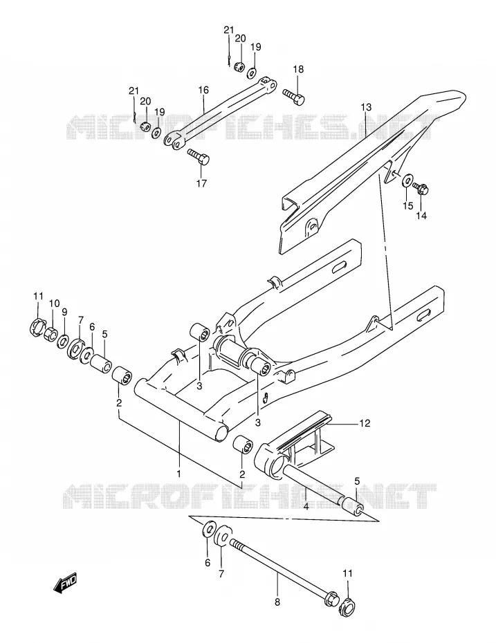 SWINGARM Suzuki MOTO 500 GS-E 1999  GS500EX(E2)