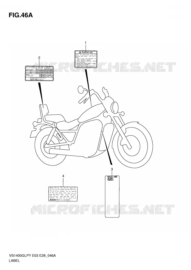 WAARSCHUWINGSLABEL (MODEL Y/K1/K2/K3) Suzuki MOTO 1400 INTRUDER 2000  VS1400GLPY(E3/E28)