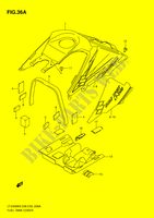 FUEL TANK COVER (MODEL L0) voor Suzuki QUADSPORT 400 2009