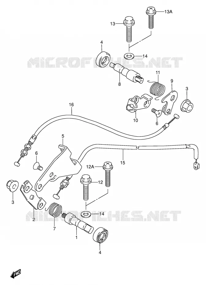 DECOMPRESSOR Suzuki MOTO 1400 INTRUDER 1998  VS1400GLPW(E2)