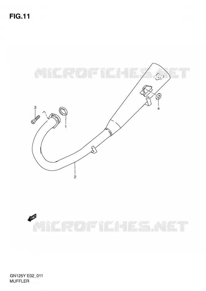 GELUIDDEMPER Suzuki MOTO 125 GN 1998  GN125W(E4)
