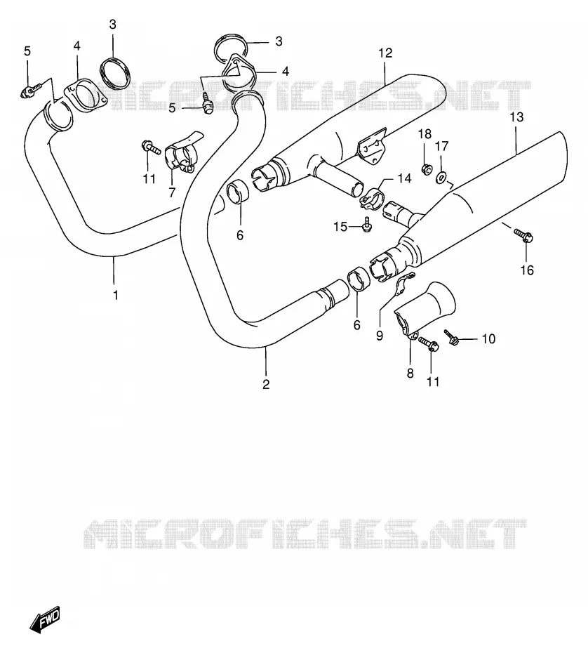 GELUIDDEMPER Suzuki MOTO 1400 INTRUDER 2000  VS1400GLPY(E2)