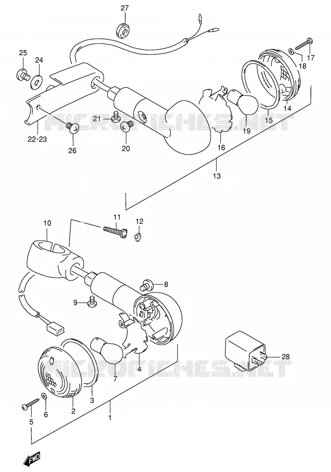 INDICATOREN Suzuki MOTO 1400 INTRUDER 2002  VS1400GLPK2(E2)