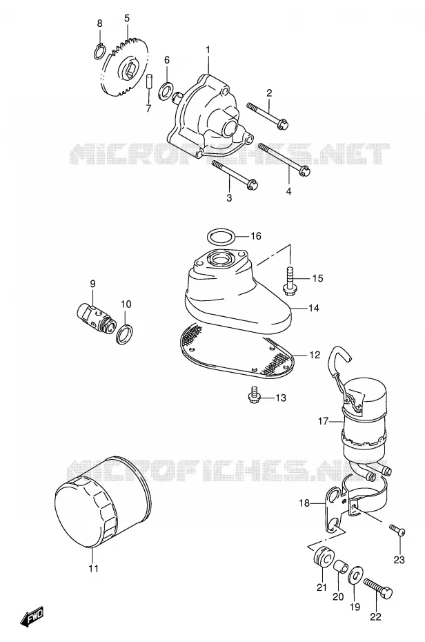 OLIEPOMP - FUEL PUMP Suzuki MOTO 1400 INTRUDER 2002  VS1400GLPK2(E2)