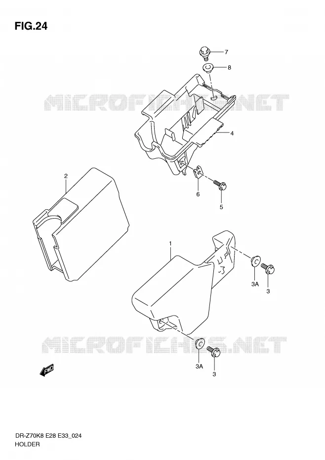 ONDERSTEUNING Suzuki MOTO 70 DR-Z 2010  DR-Z70L0(E28/E33)