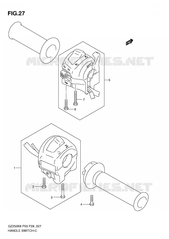 SCHAKELAARS Suzuki MOTO 250 MARAUDER 2010  GZ250L0(P3)