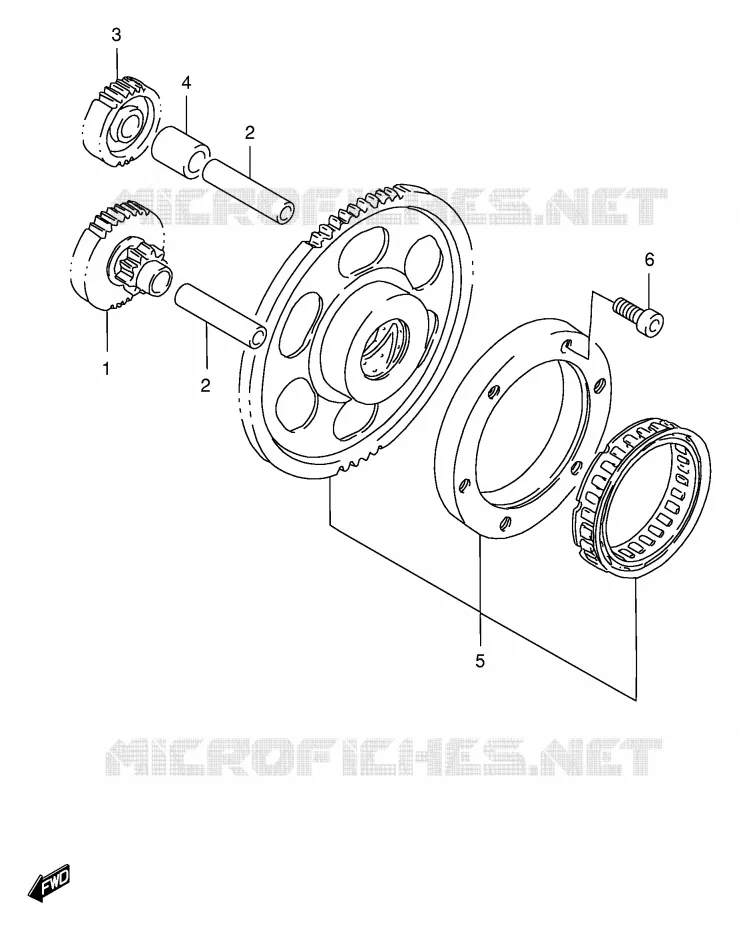 STARTMOTOR CLUTCH Suzuki MOTO 1400 INTRUDER 2000  VS1400GLPY(E2)