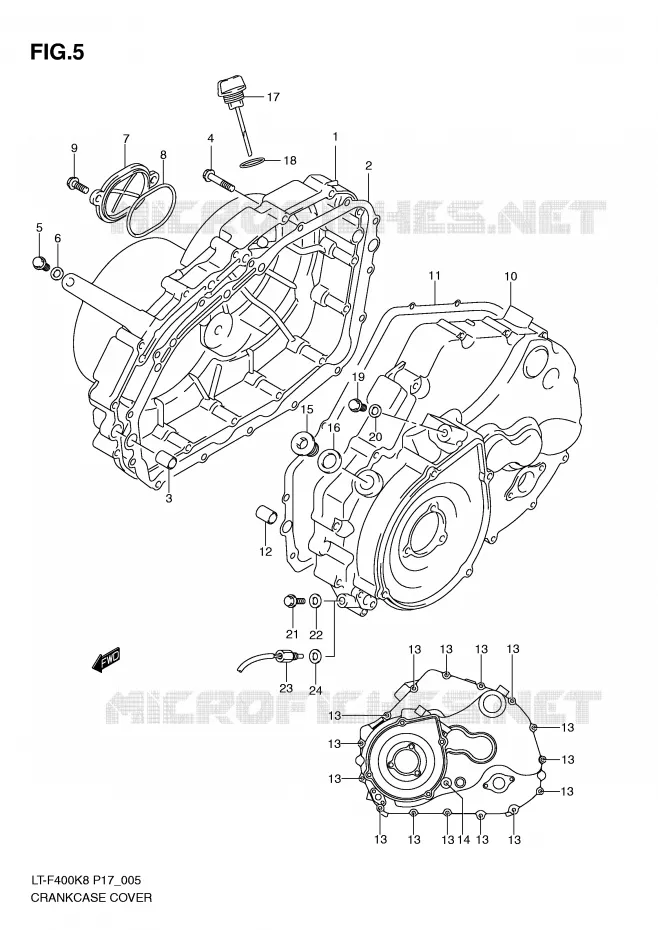 CASING Suzuki QUAD 400 KINGQUAD 2010  LT-F400L0(P17)