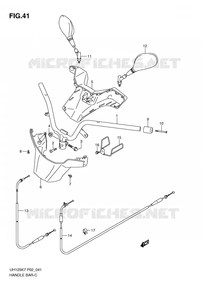 STUUR Suzuki SCOOTER 125 BURGMAN 2012  UH125GL0(P2)
