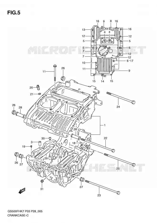 CASING Suzuki MOTO 500 GS-E 2008  GS500HK8(P3)