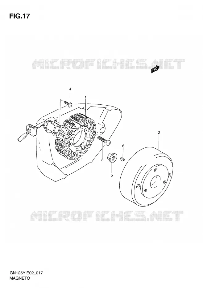 ONTSTEKING Suzuki MOTO 125 GN 2000  GN125EY(E2)