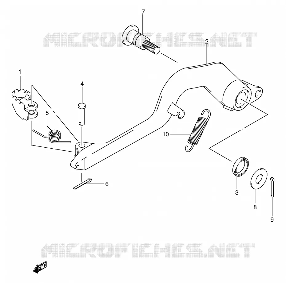 ACHTERREM Suzuki MOTO 400 DR-Z 2003  DR-Z400K3(E3/E28)