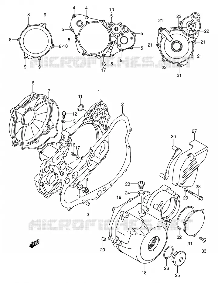 CASING (DR-Z400EY/EK1/EK2/EK3/EK4) Suzuki MOTO 400 DR-Z 2000  DR-Z400EY(E3/E28)