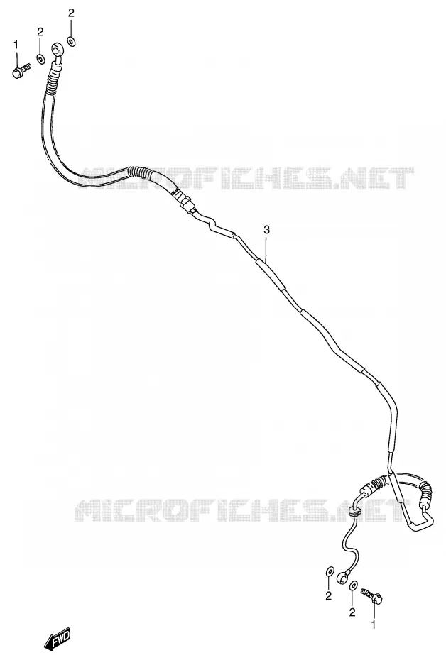 CLUTCH HOSE Suzuki MOTO 600 INTRUDER 1995  VS600GLUS(E2)