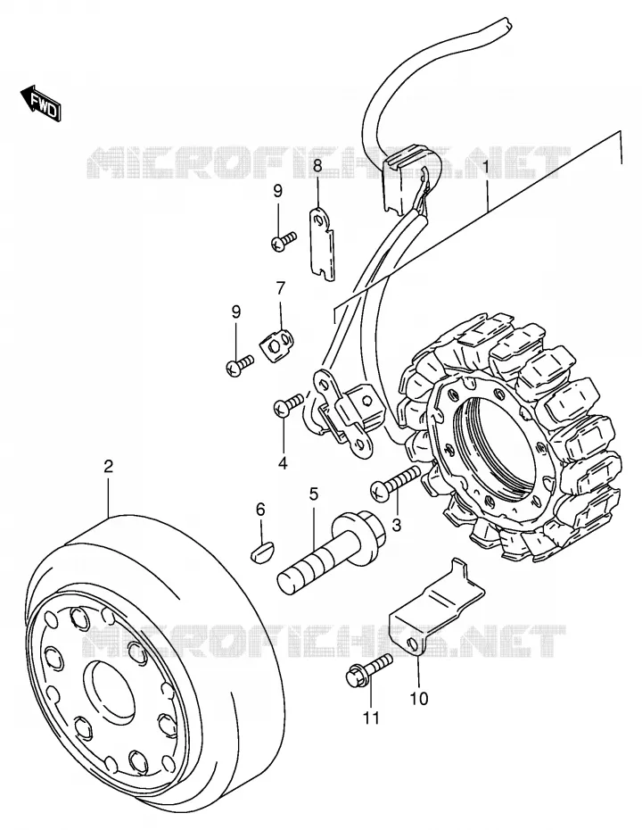 ONTSTEKING (MODELE T/V) Suzuki MOTO 600 INTRUDER 1996  VS600GLT(E2)