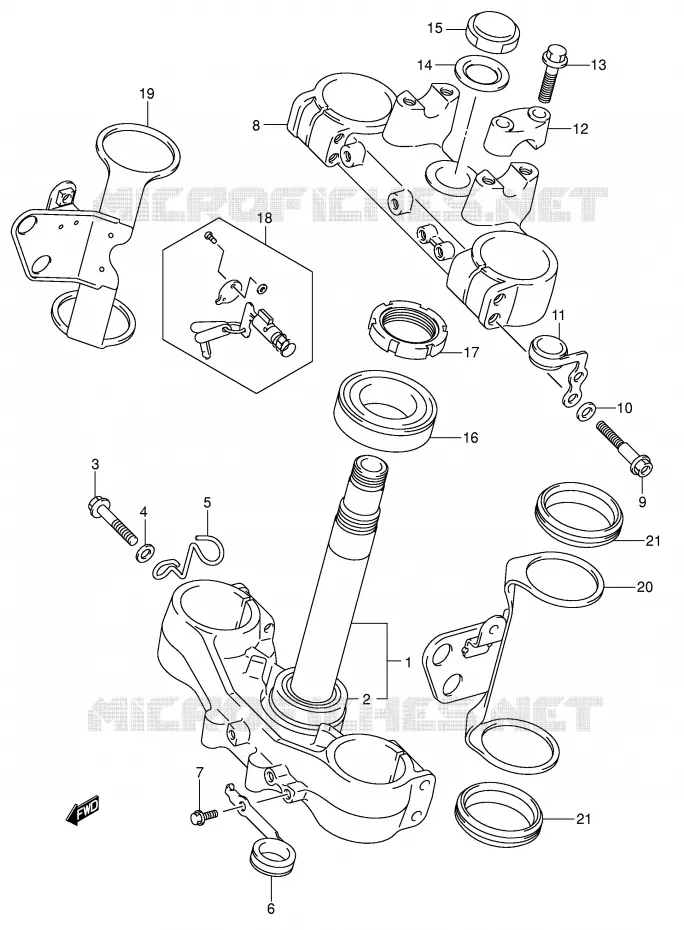 STUURPEN Suzuki MOTO 400 DR-Z 2006  DR-Z400SK6(E3/E28)