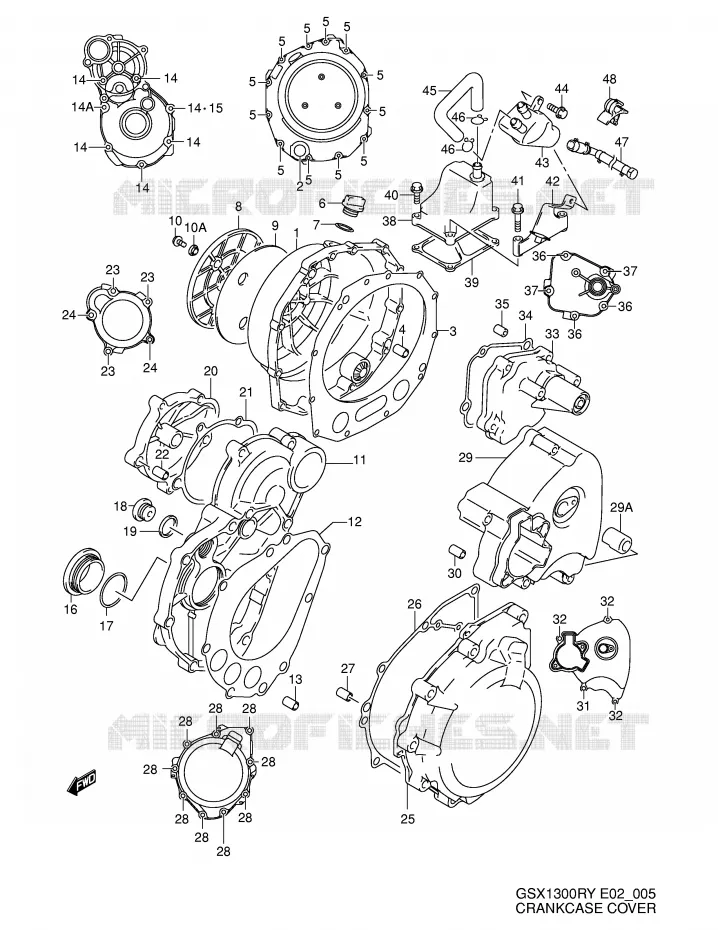 CASING Suzuki MOTO 1300 HAYABUSA 2000  GSX1300RY(E2)