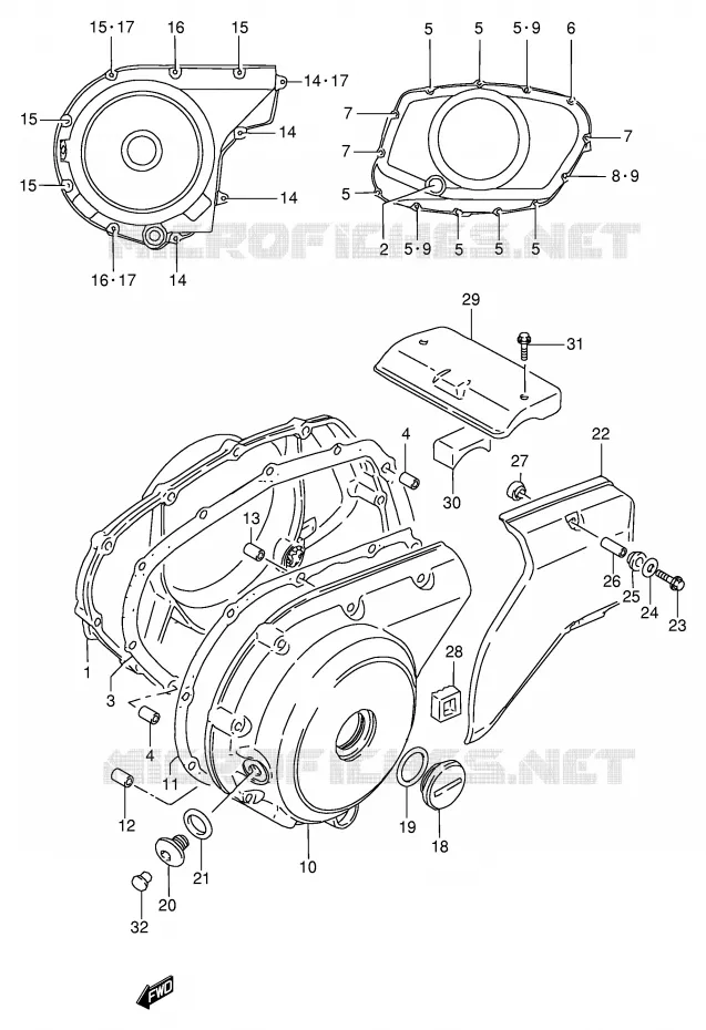 CASING Suzuki MOTO 600 INTRUDER 1996  VS600GLT(E2)