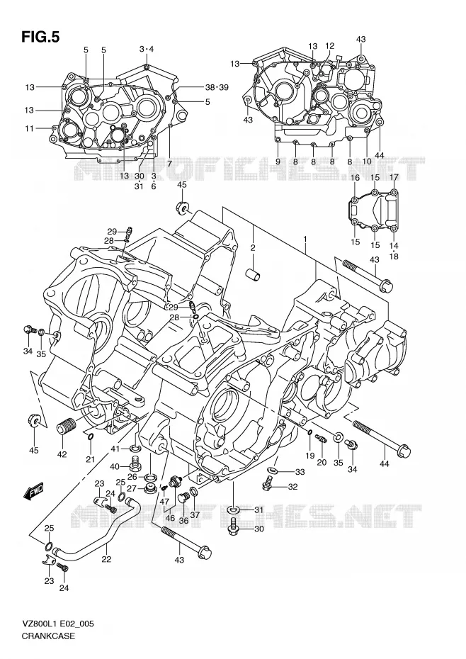 CASING Suzuki MOTO 800 MARAUDER 2011  VZ800L1(E2)