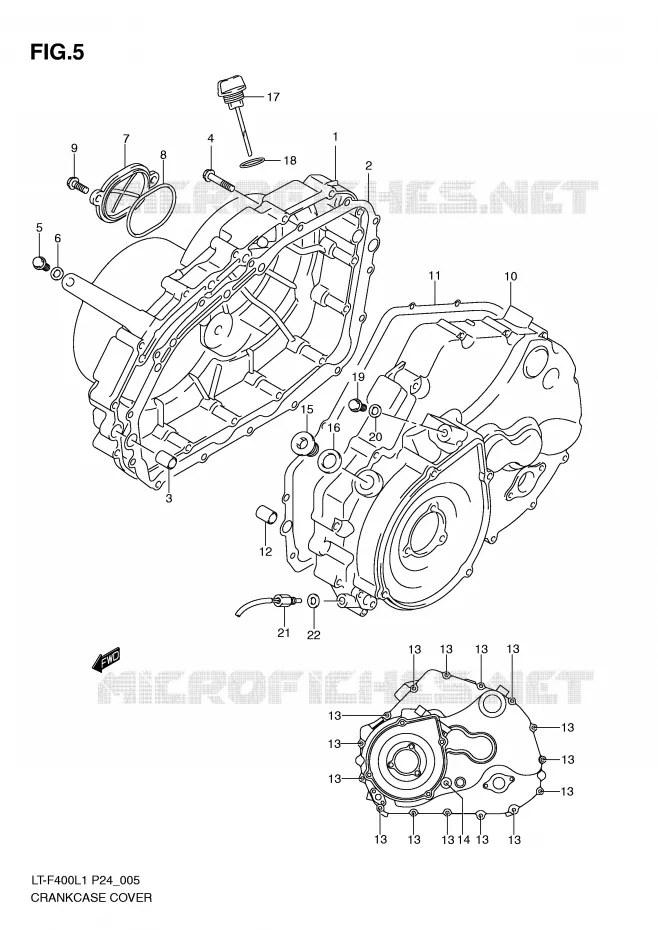CASING Suzuki QUAD 400 KINGQUAD 2011  LT-F400L1(P24)