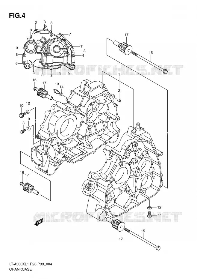 CASING Suzuki QUAD 500 KINGQUAD 2011  LT-A500XZL1(P28/P33)