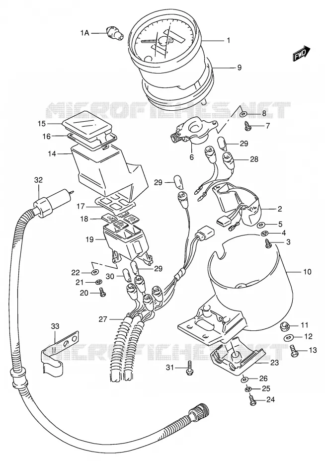 SNELHEIDSMETER (MODELE S) Suzuki MOTO 600 INTRUDER 1997  VS600GLUV(E2)
