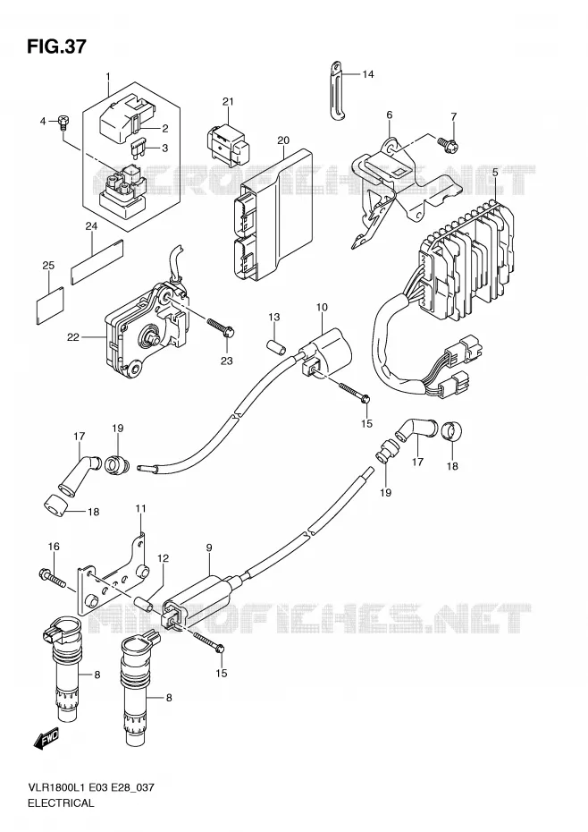 ELEKTRISCH (VLR1800L1 E33) Suzuki MOTO 1800 INTRUDER 2011  VLR1800L1(E3/E28)