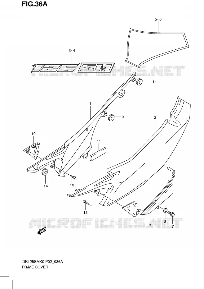 KUIP (MODEL L0) Suzuki MOTO 125 DR 2010  DR125SML0