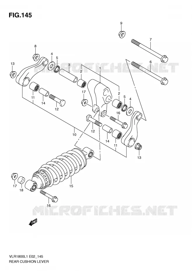 SCHOKBREKER AANEENSCHAKELING Suzuki MOTO 1800 INTRUDER 2011  VLR1800TL1(E2)