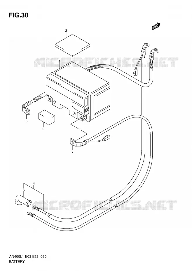 ACCU (AN400L1 E3) Suzuki SCOOTER 400 BURGMAN 2011  AN400ZAL1(E3/E28)