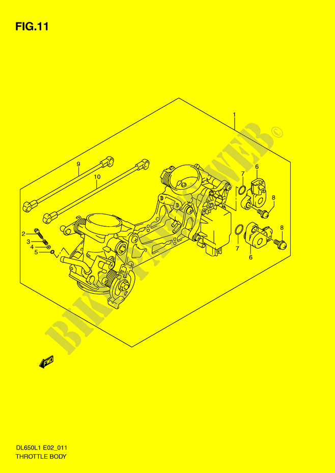 BRANDSTOFINJECTIE ASSY voor Suzuki V-STROM 650 2011