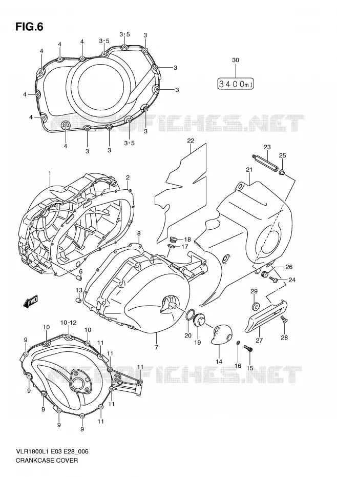 CASING Suzuki MOTO 1800 INTRUDER 2011  VLR1800TL1(E3/E28)