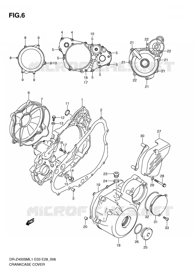CASING Suzuki MOTO 400 DR-Z 2011  DR-Z400SML1(E3/E28)
