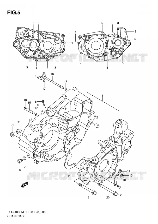 CASING Suzuki MOTO 400 DR-Z 2011  DR-Z400SML1(E3/E28)