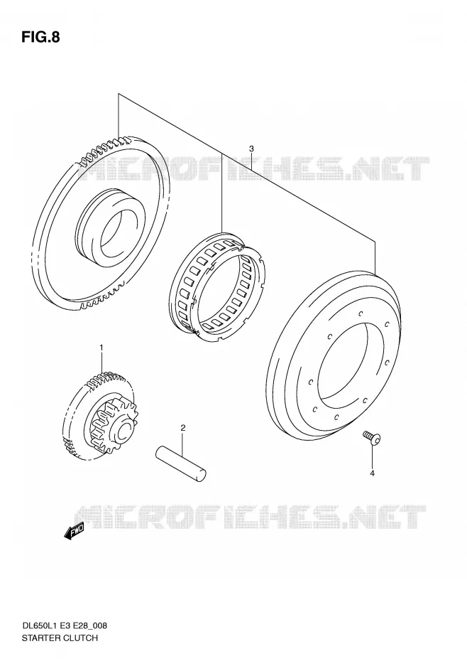 STARTMOTOR CLUTCH Suzuki MOTO 650 V-STROM 2011  DL650AL1(E3)